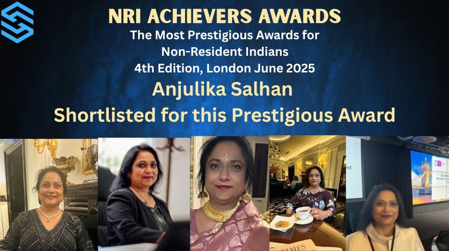 Anjulika Salhan Shortlisted for the Prestigious NRI Achievers Award